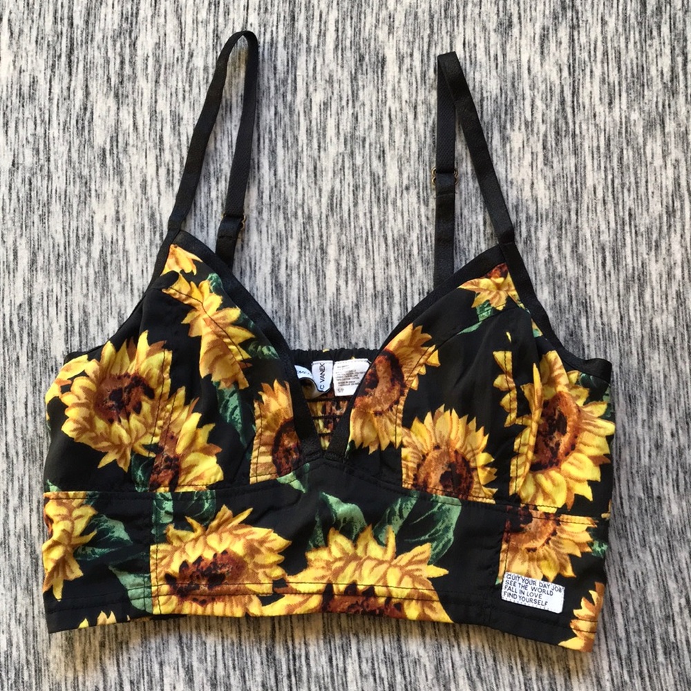 Sunflower Crop Top